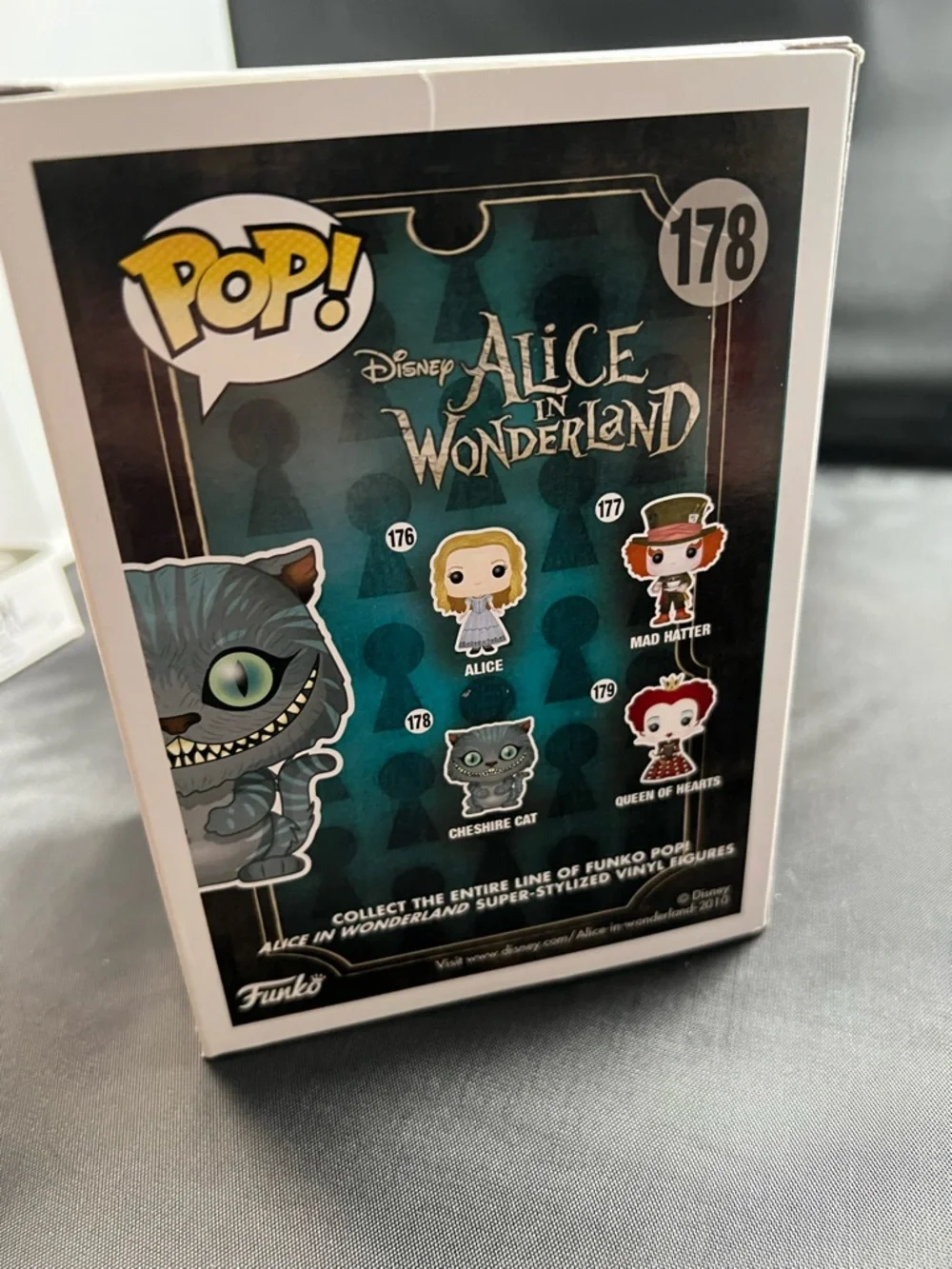 Funko Pop! Disney Cheshire Cat #178 – Flocked Hot Topic Exclusive – Alice in Won - Picture 3 of 4